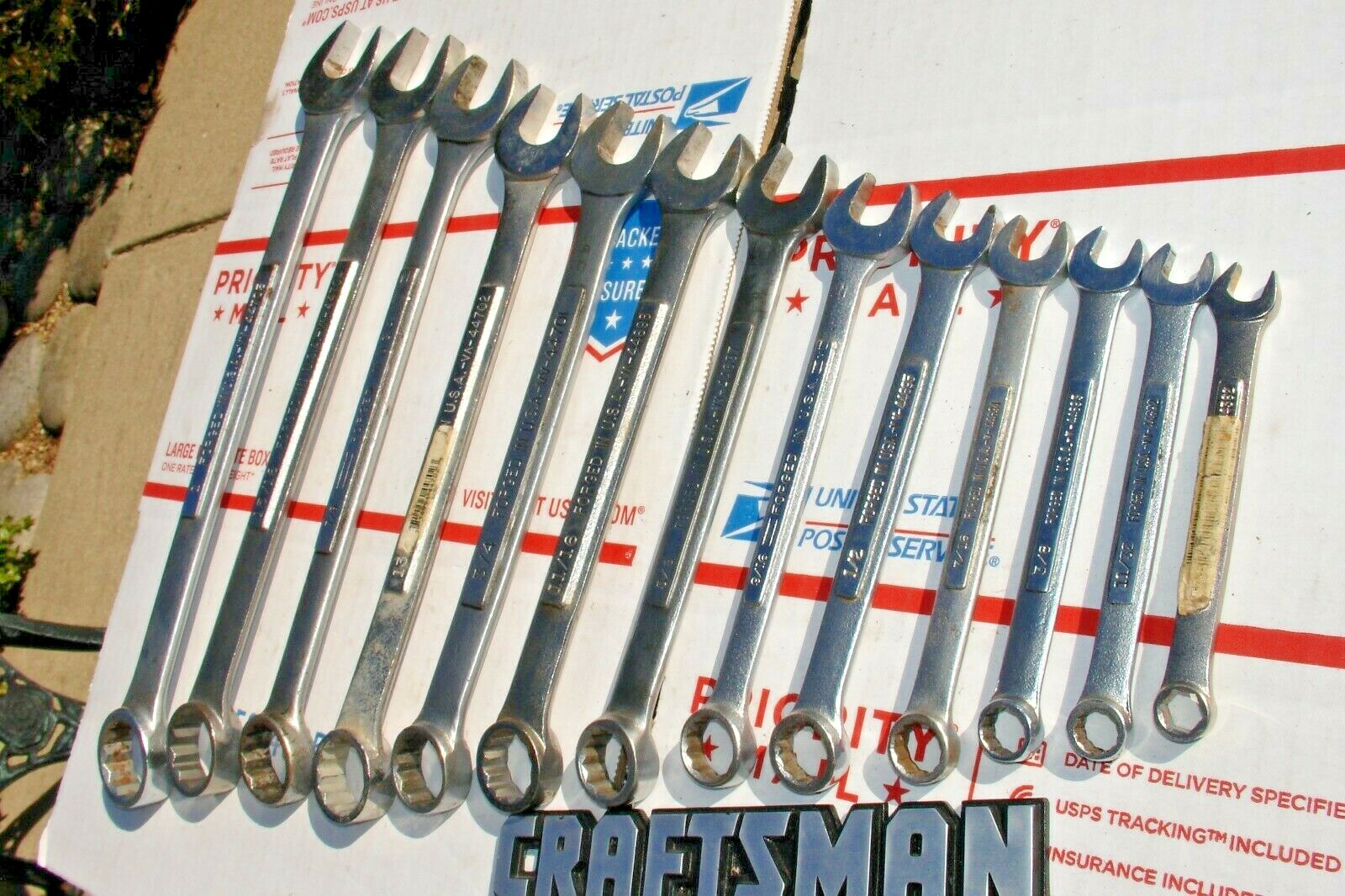 CRAFTSMAN USA COMBINATION WRENCH SET SAE 13PC eBay