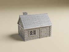 Fantasy Cottage Terrain 1 - 32mm28mm - Cozy and Rustic Miniature Cottages