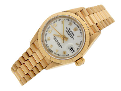 Rolex Lady Datejust President 69178 18K Yellow Gold Watch with