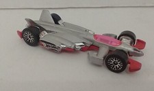 Hot Wheels Mattel Jet Threat 2000 Malaysia Silver Rocket Loose