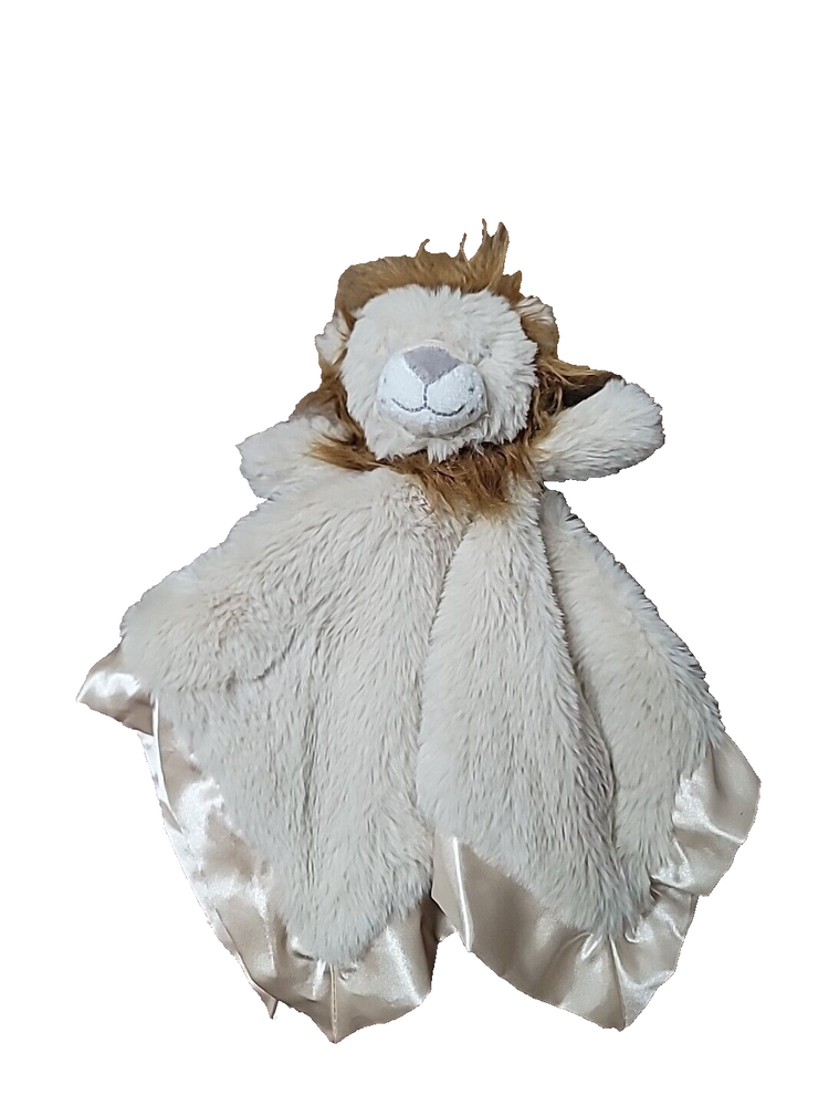 Cloud Island Lion Plush Lovey with Satin Trim Security Blanket  