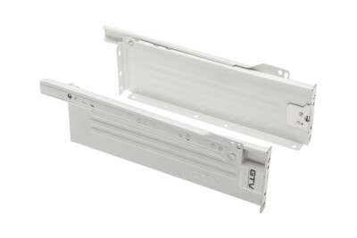 Seiten von Küchenschubladen-Schubladenboxen / Rollenläufer von 270 mm bis 550 mm Höhe - 150 mm
