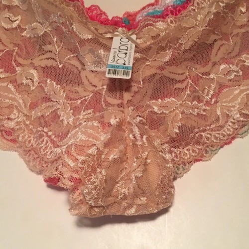 New Woman Lace Panties Thong Sexy Lingerie Boyshort 3XL NWT 5 Pair By Barbra - Picture 3 of 7