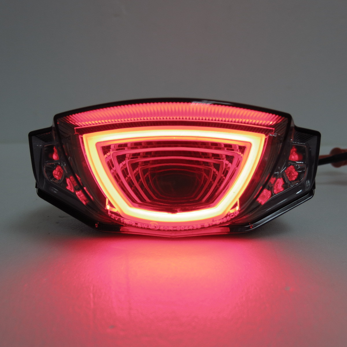Feu arrière LED clignotants intégrés Ducati Scrambler 1100 néon fumé étanche