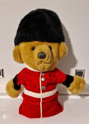 Merrythought Plüsch ROYAL GUARDSMAN Bär Handhandschuh Puppe London Beefeater RAR
