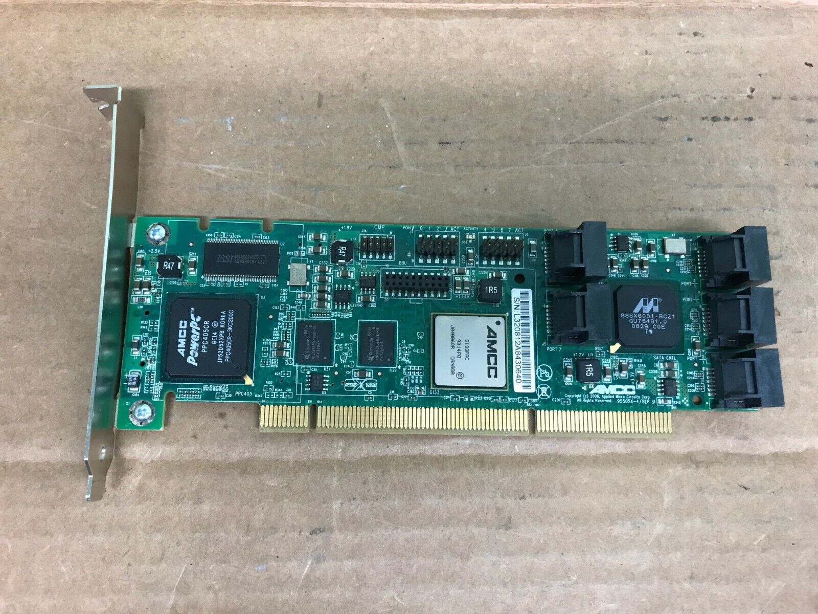 AMCC 9550SXU-8LP SATA RAID PCI-X Controller