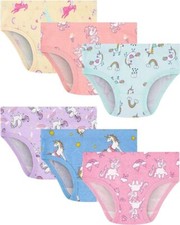 Yahsiyi 100 Cotton Toddler Girls Tagless Underwear Panties - Unicorns - Sz 3T