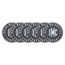 Indian IMC Coasters set of 6 black