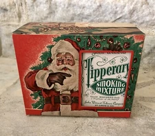 NOS Vtg 1940s John Weisert’s Tipperary Smoking Mixture EMPTY Santa Box Display