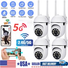 1-4Pack Wireless 5G WiFi Security Camera System Smart Outdoor Night Vision 1080P