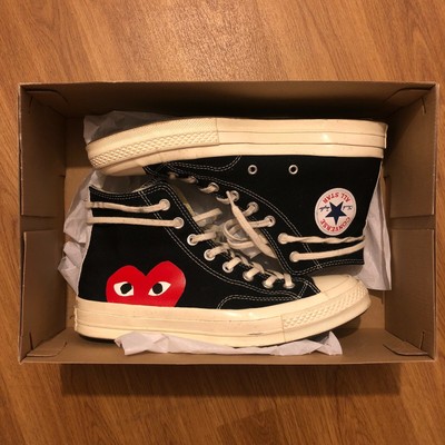 cdg black shoes