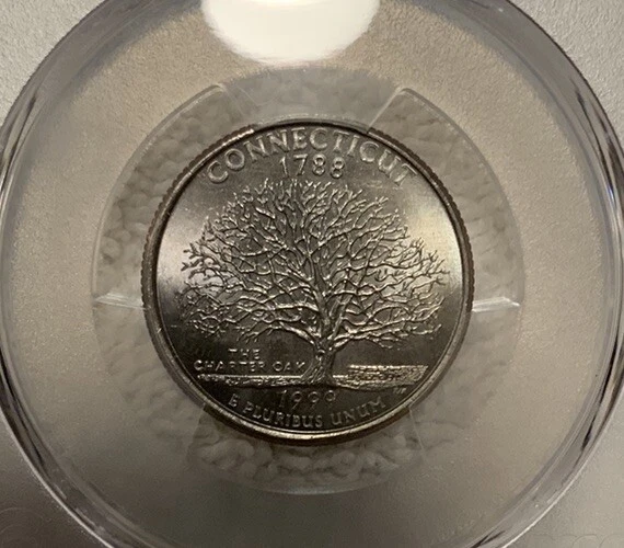1999 P Connecticut State Quarter MS 64 Uncirculated - Image 2 of 3