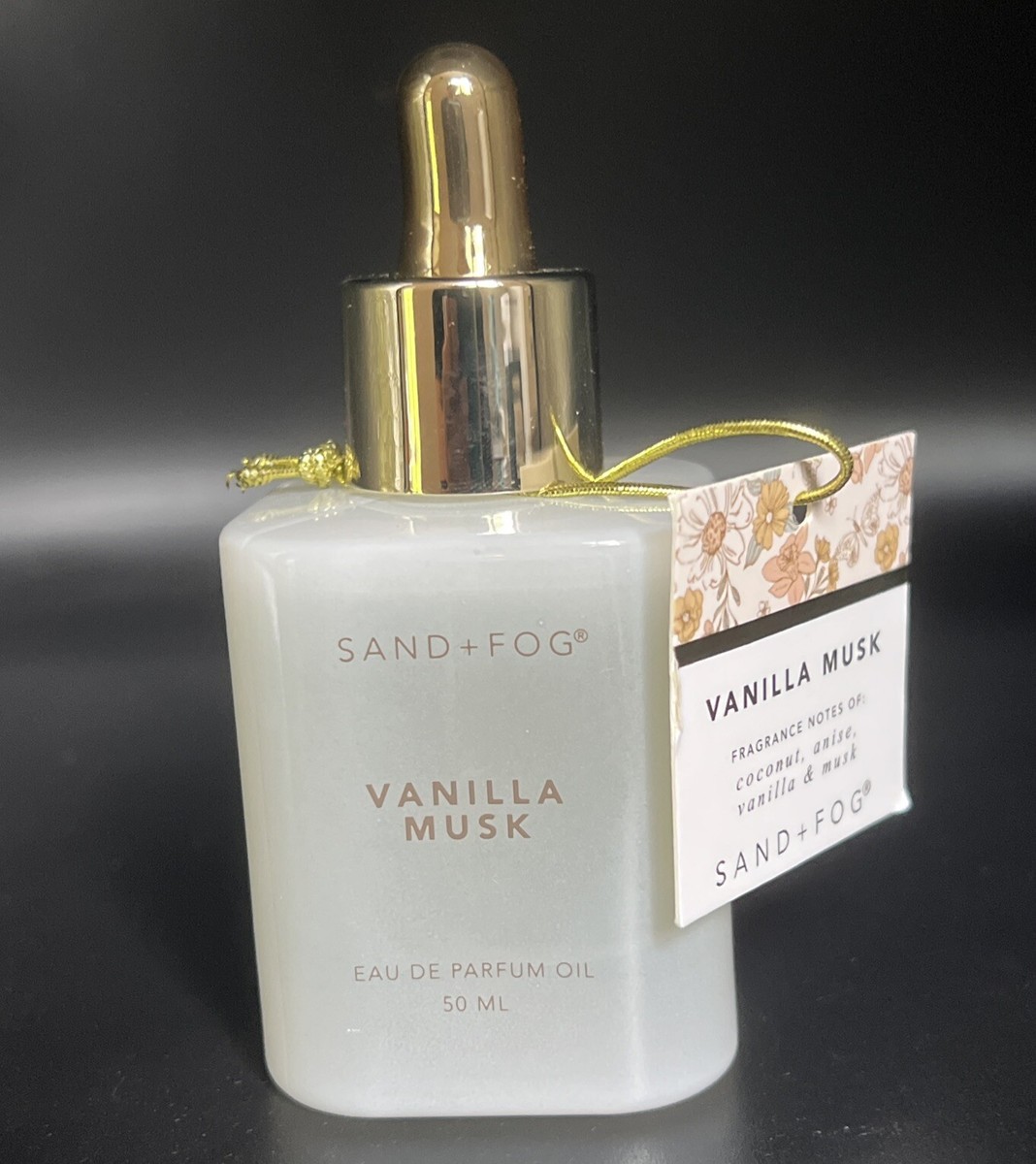 VANILLA MUSK ~ Sand + Fog Eau de Parfum Oil Dropper 1.7 oz/ 50 ml