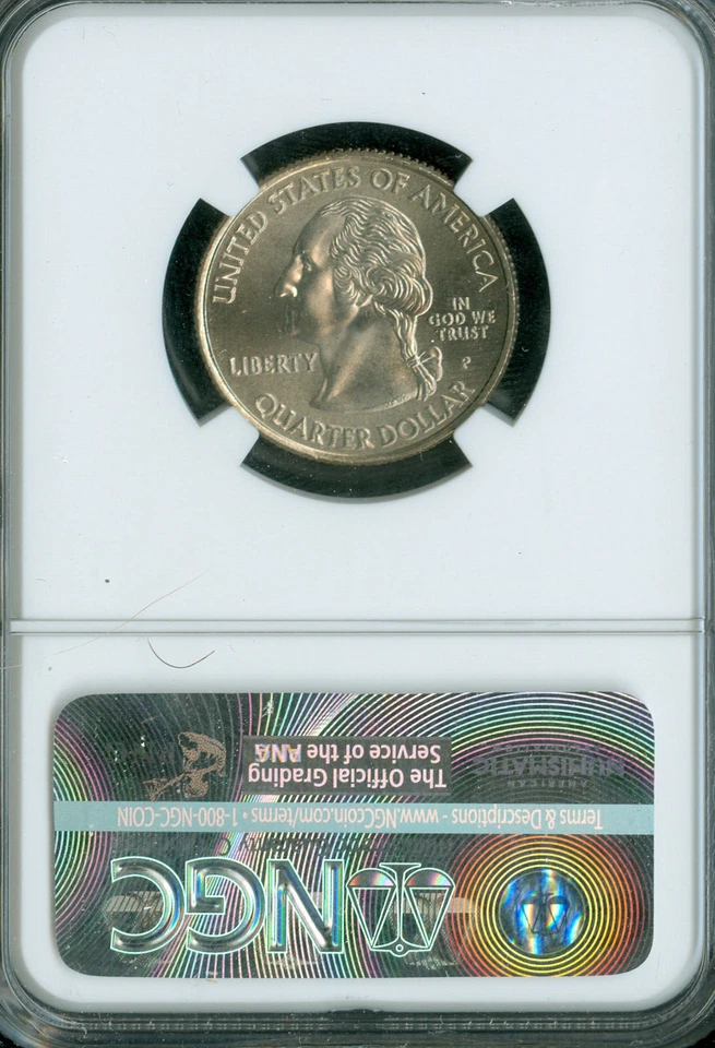 2009 P AMERICAN SAMOA QUARTER NGC MS67 BUSINESS STRIKE MAC  SPOTLESS * - Image 2 of 2