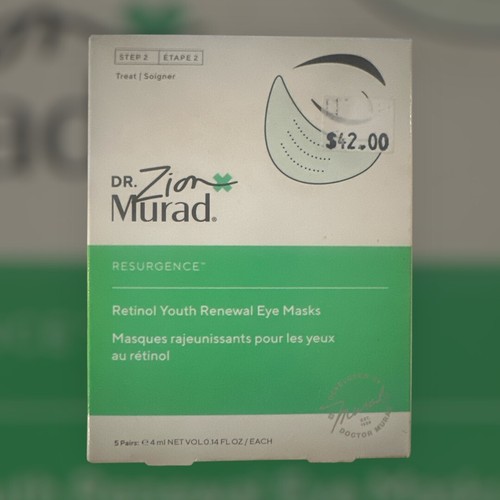 Dr. Zion Murad Resurgence Retinol Youth Renewal Eye Masks 5 Pairs NIB