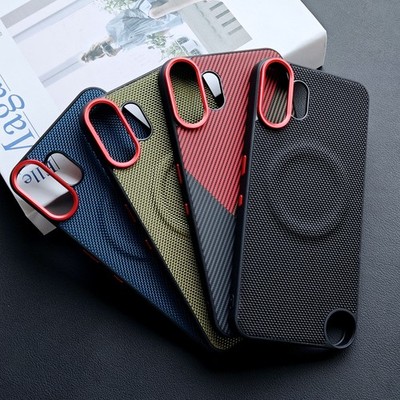 For Nothing CMF Phone 2 Pro, Phone Case Hybrid Armor Nylon Cloth Magnetic Cover
