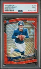 2025 Panini Prizm Jaxson Dart Red Wave Rookie 122/149 #332 PSA 9 MINT