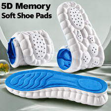 5D Memory Foam Shoe Insoles Men Women Running Trainer Inner Soles Foot Inserts