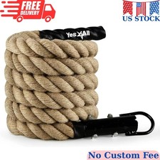 Gym Climbing Rope for Fitness  Strength Training, Climbing, Climbing Rope 10ft