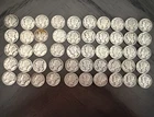 Mercury Dimes Winged Liberty Head Coin Lot Bulk Mixed Dates $5 face - 50 dimes