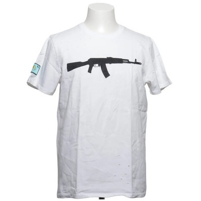 Black Star Wear, T-shirt, Größe: L, Weiß/Schwarz, Print, Herren #PGH