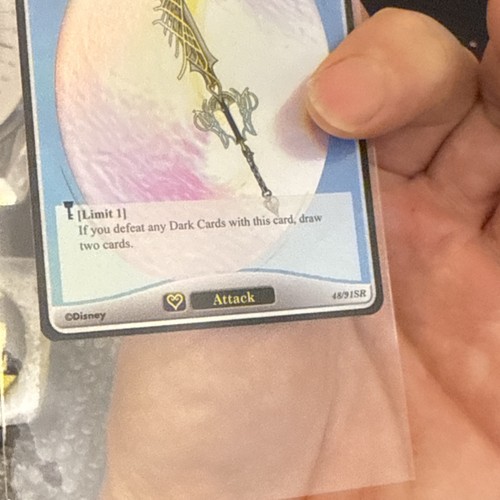 Tomy Kingdom Hearts Trading Card Game Ultima Weapon 48/91SR TCG Light & Darkness - Picture 14 of 24