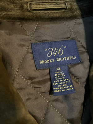【極希少】 BROOKS BROTHERS 346 シングルライダースジャケット 極希少】 BROOKS BROTHERS 346 シングルライダースジャケット