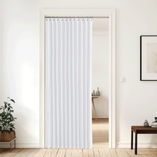 NICETOWN BEDROOM CURTAINS ROOM DARKENING WINDOW DRAPES 60X80 - WHITE