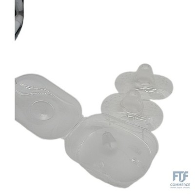 MAM | Brustkappen - 2er Set Silikon Bruststücke (Größe L, 23mm) - Hautfreundlich