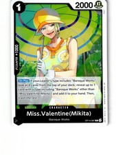 Set Of 4 Miss.Valentine(Mikita) OP14-087 The Azure Sea's Seven One Piece Foil LP