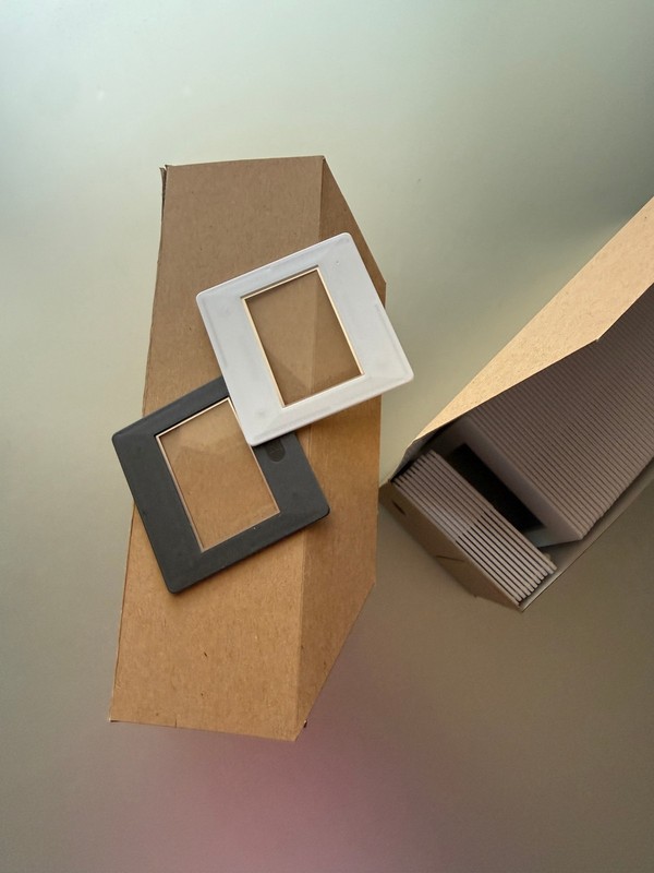 Gepe 36 Slide Mounts 3mm AntiNewton Glass 60x60mm (100 fronts, 100 backs) NEW