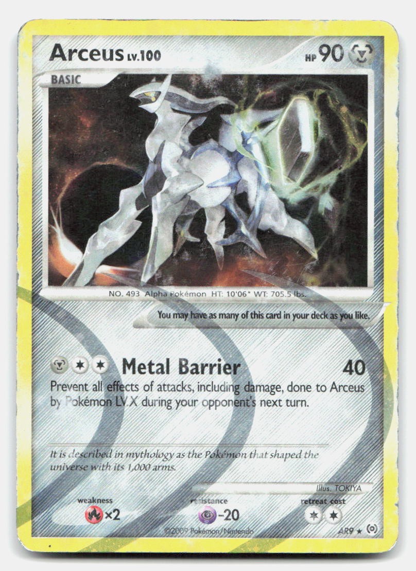 Arceus (AR9) AR9 Holo Rare Arceus Pokemon HP