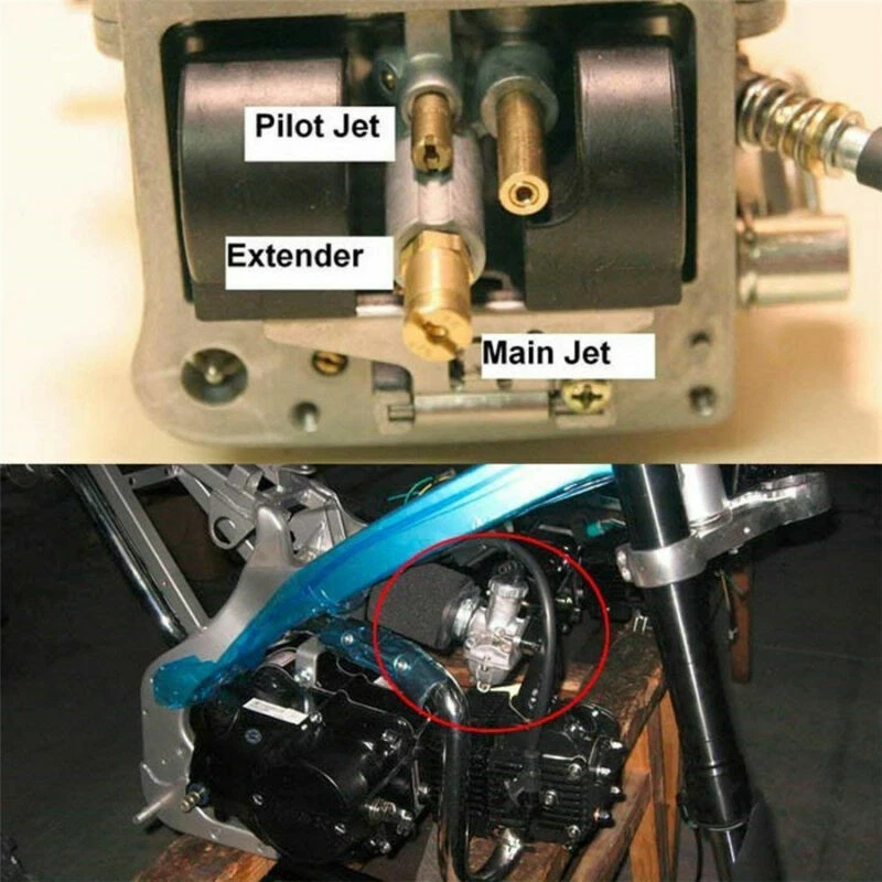 Kit de chorro principal de carburador de 8 mm de longitud de 10 piezas para carburador Foto 4 de 4