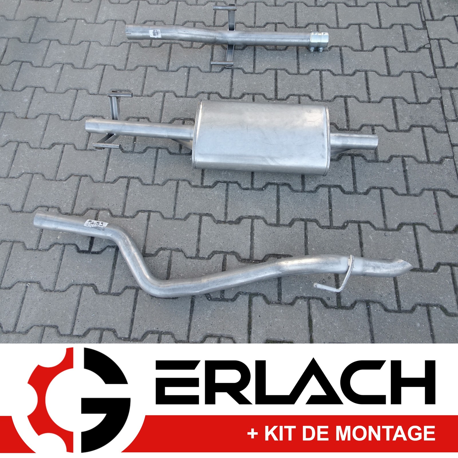 Silencieux d'échappement pour Mercedes Sprinter longueur 3000mm modèle 4510
