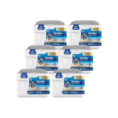 SIMILAC 360 Total Care Infant Formula Powder 20.6 oz X 6 Expiration 3/2027
