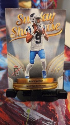 2025 Topps Signature Class Bryce Young #SS-23 Sunday Showcase Carolina Panthers