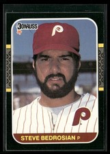 1987 Donruss Steve Bedrosian Philadelphia Phillies #185