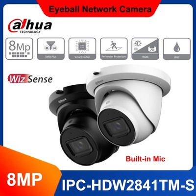 Dahua 8MP IPC-HDW2841TM-S Starlight IR Fixedfocal WizSense Outdoor Camera Lot