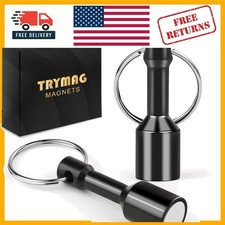 2 Pack N52 Keychain Magnets - Strong 17lbs Pull for Jewelry Testing & Organizing