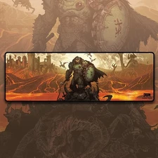 DOOM The Dark Ages Slayer's Triumph Desk Keyboard Mat Gaming Mouse Pad 32 x 10"