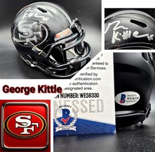 GEORGE KITTLE SAN FRANCISCO 49ERS SIGNIERTER MINIHELM MIT ECHTHEITSZERTIFIKAT