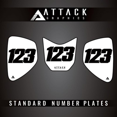 Attack Graphics 3 Plate ATV Background Kit For Honda TRX 400EX 2000