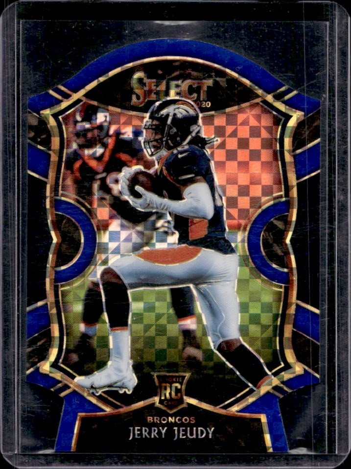 Jerry Jeudy Panini Select #56 Blue Die Cut