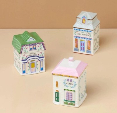 Lenox   ️ SANTA FE Spice Village Regional Jars 3-Piece Set New