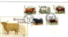 1984 BRITISH CATTLE - CHILLINGHAM H/S MERCURY FDC FROM COLLECTION T9