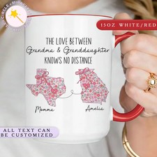 Custom Grandma Mug, Personalized Grandma and Granddaughter Mug, Custom
