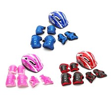Protective Boys / Girls Kids Safety Helmet & Pads 5-12 Year Skating Skateboard