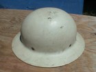 Vintage WWII Office Of Civil Defense Metal Helmet w Liner Air Raid WW2 Steel  — photo 1