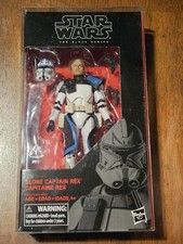 Hasbro Star Wars Clone Captain Rex Black Series 6 Inch Action Figure See Desc