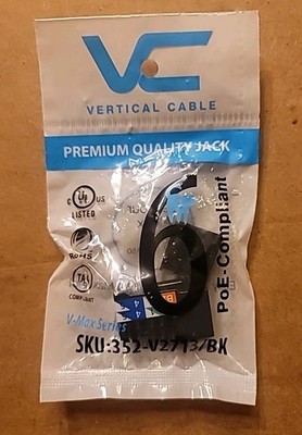 Cat6 White Network Ethernet Jack 352-V2721-WH 2x50-Packs 100 Total